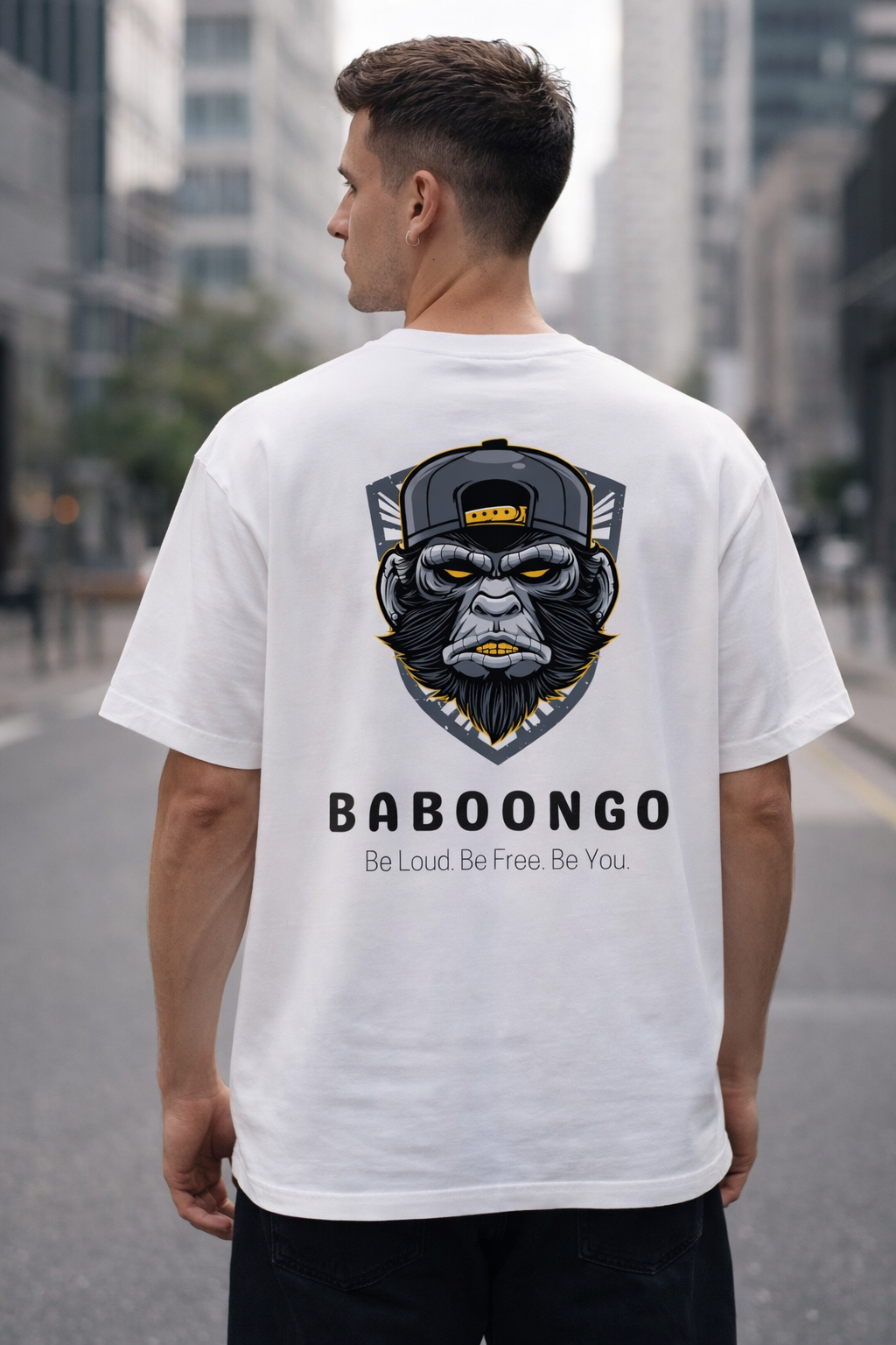 Baboongo - Be Loud Be Free Oversized T-Shirts