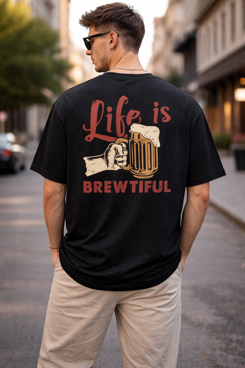 Life is Brewtiful Oversized T-Shirt