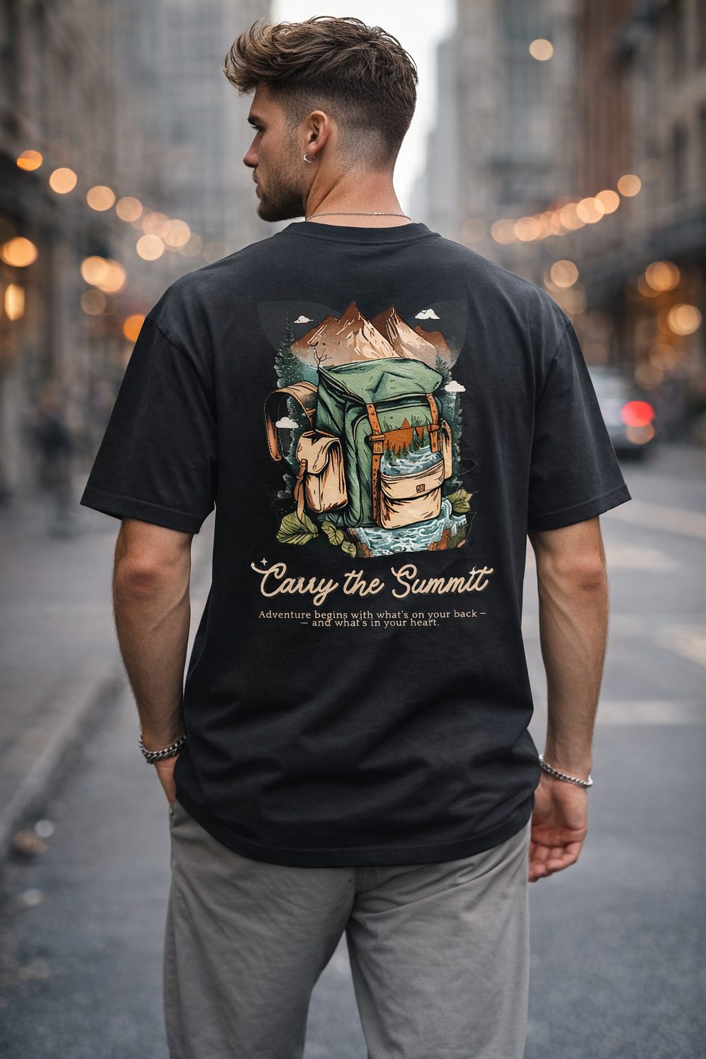 Adventure Begins Oversized T-Shirt