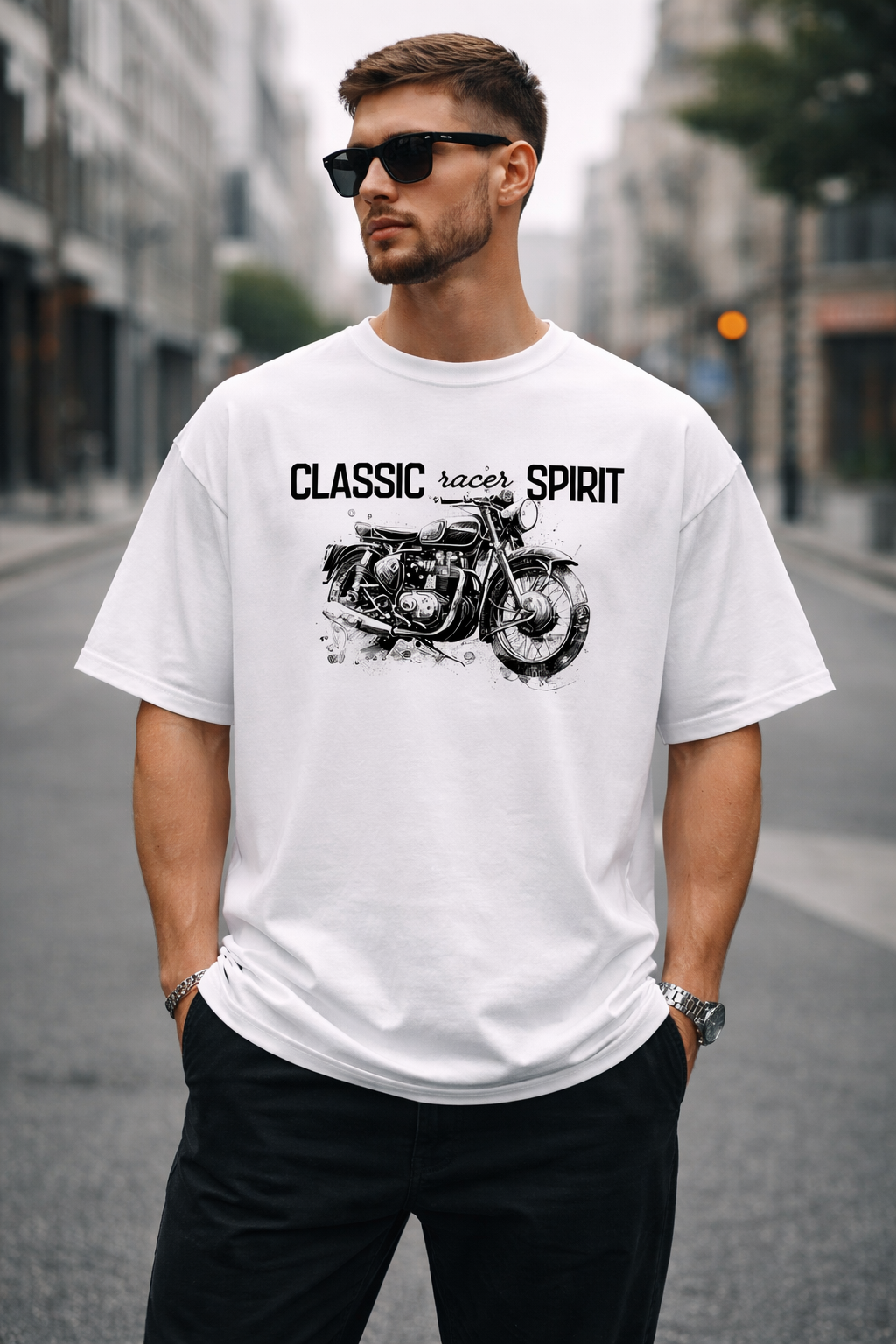 Classic Racer Spirit Oversized T-Shirts