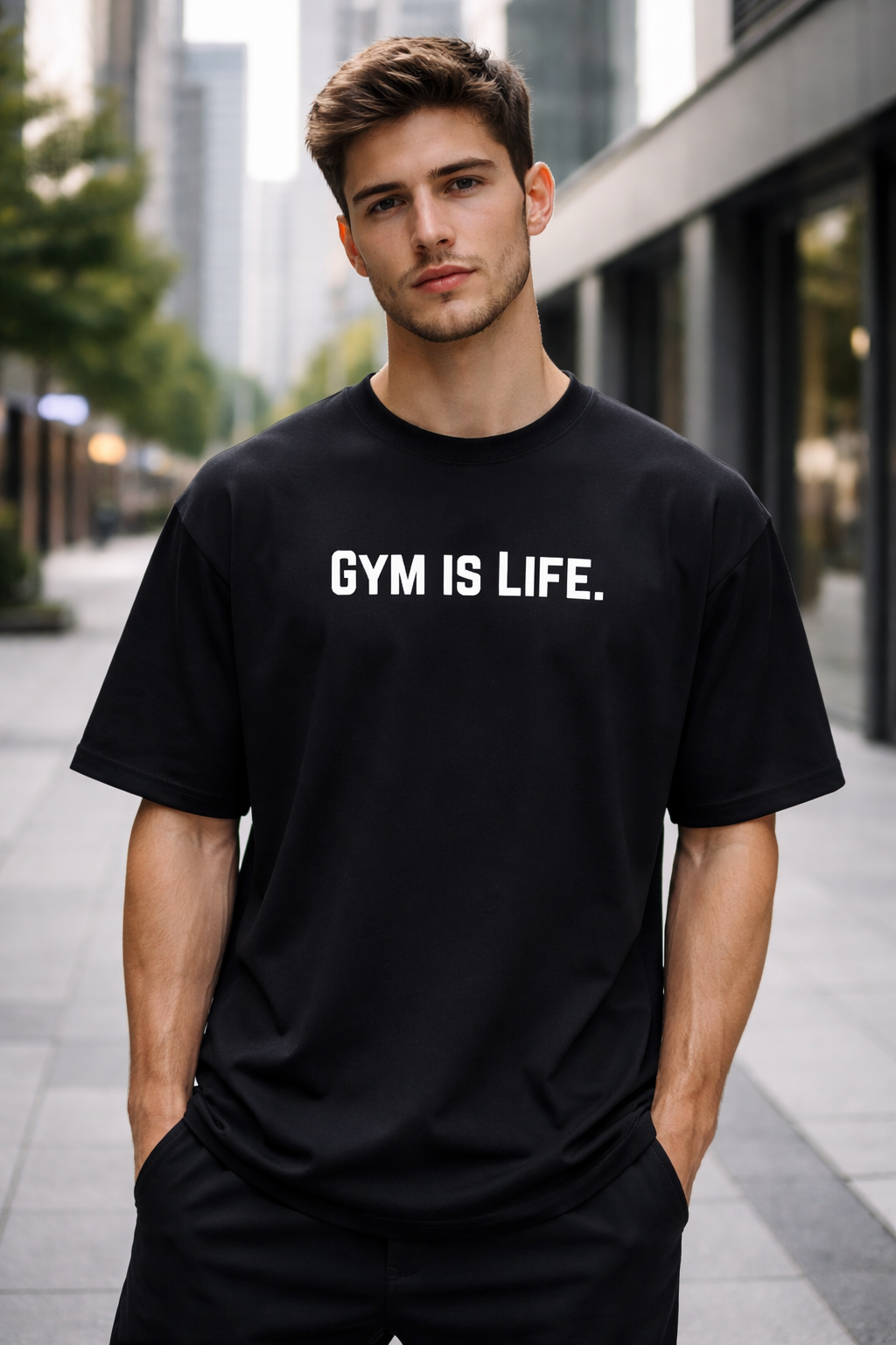 Gym Is Life Oversized T-Shirt