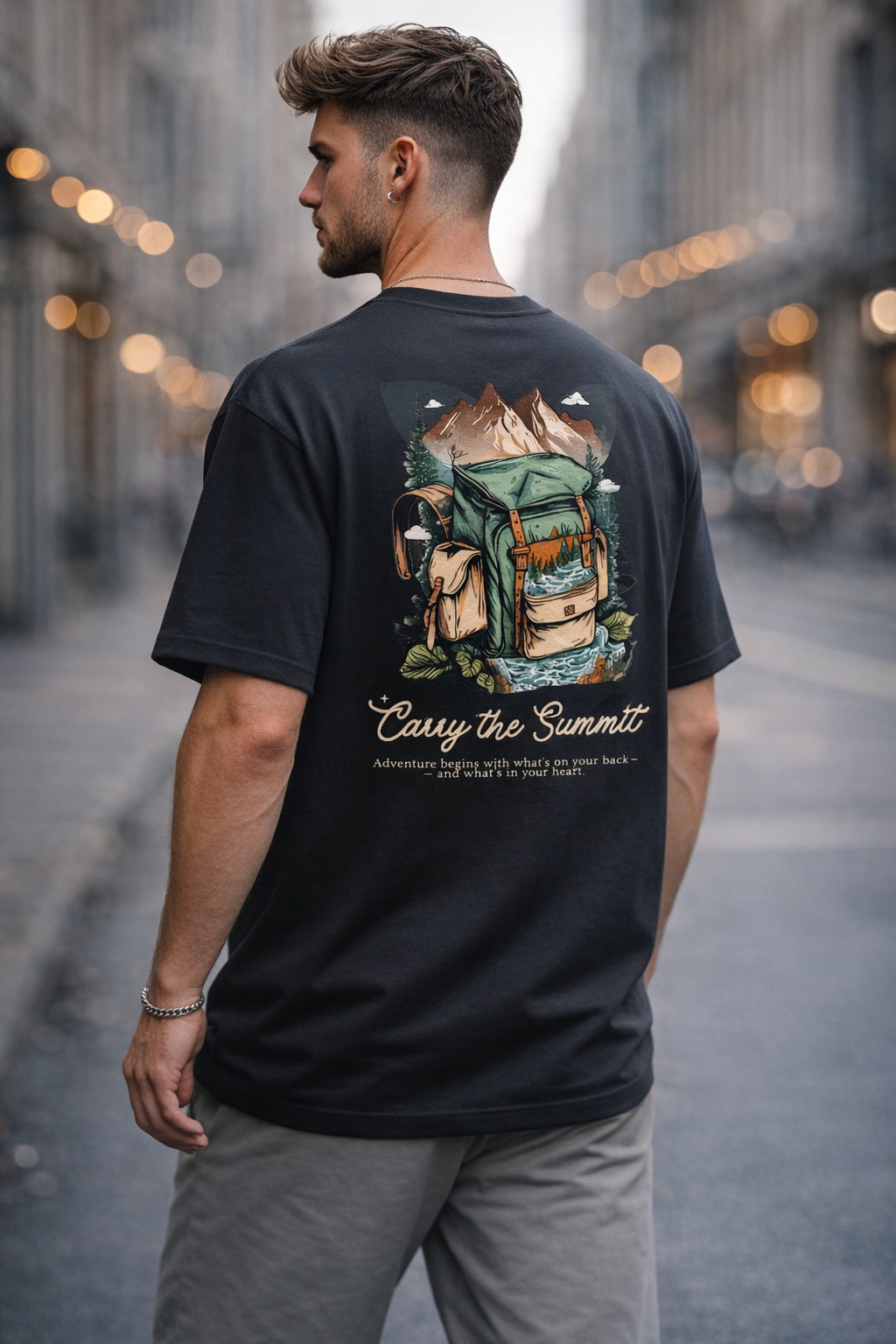 Adventure Begins Oversized T-Shirt