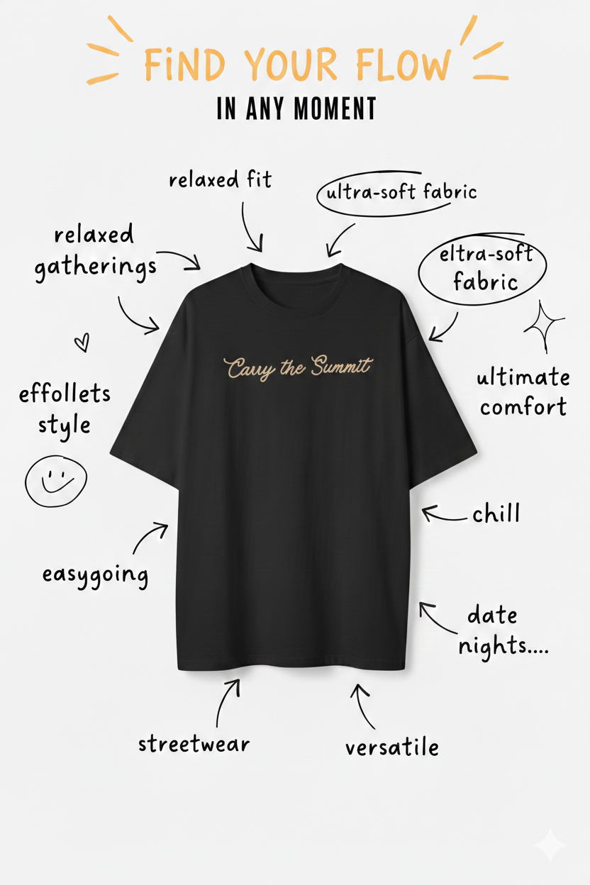 Adventure Begins Oversized T-Shirt