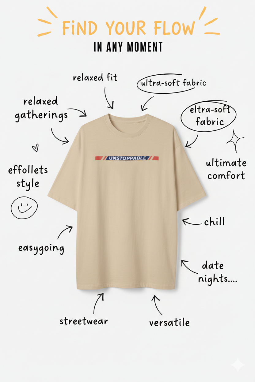 Un-stoppable Oversized T-Shirts