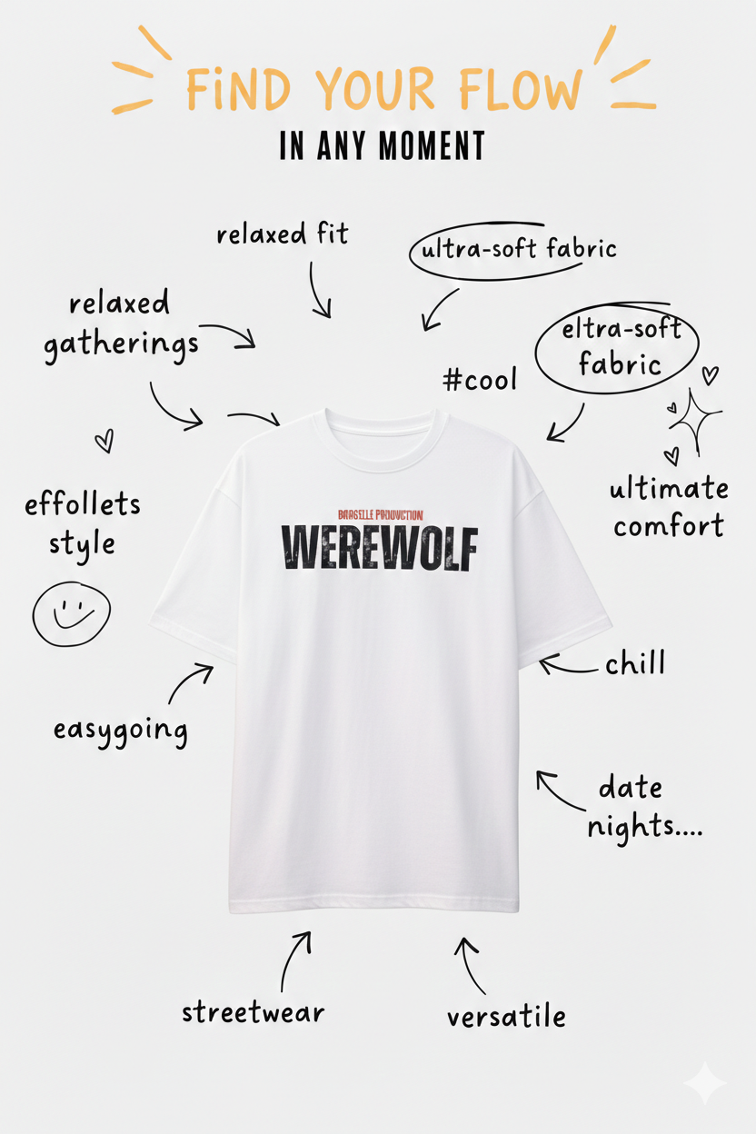 Werewolf Street Oversized T-Shirts